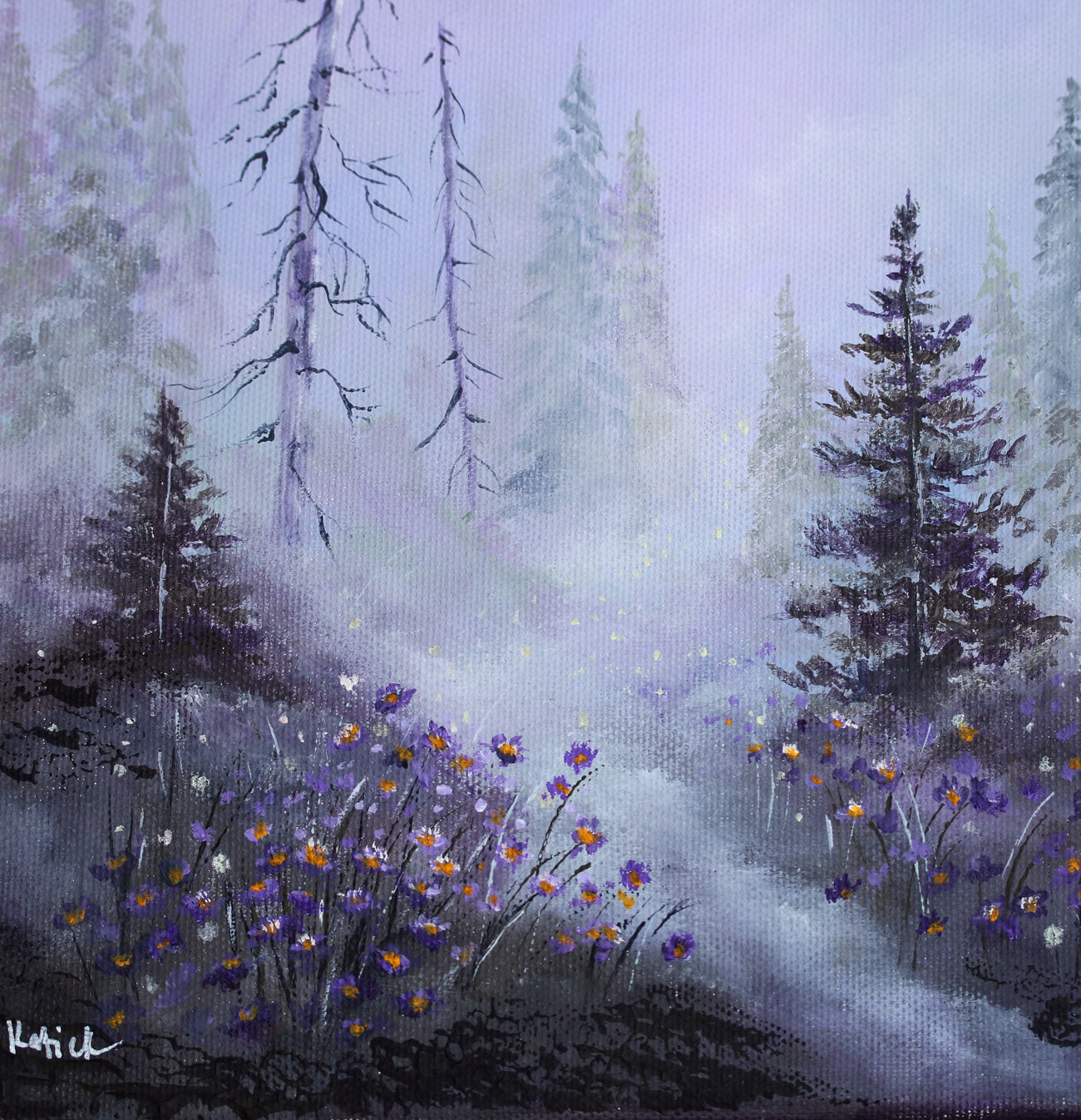 Twilight flowers 25x30cm
