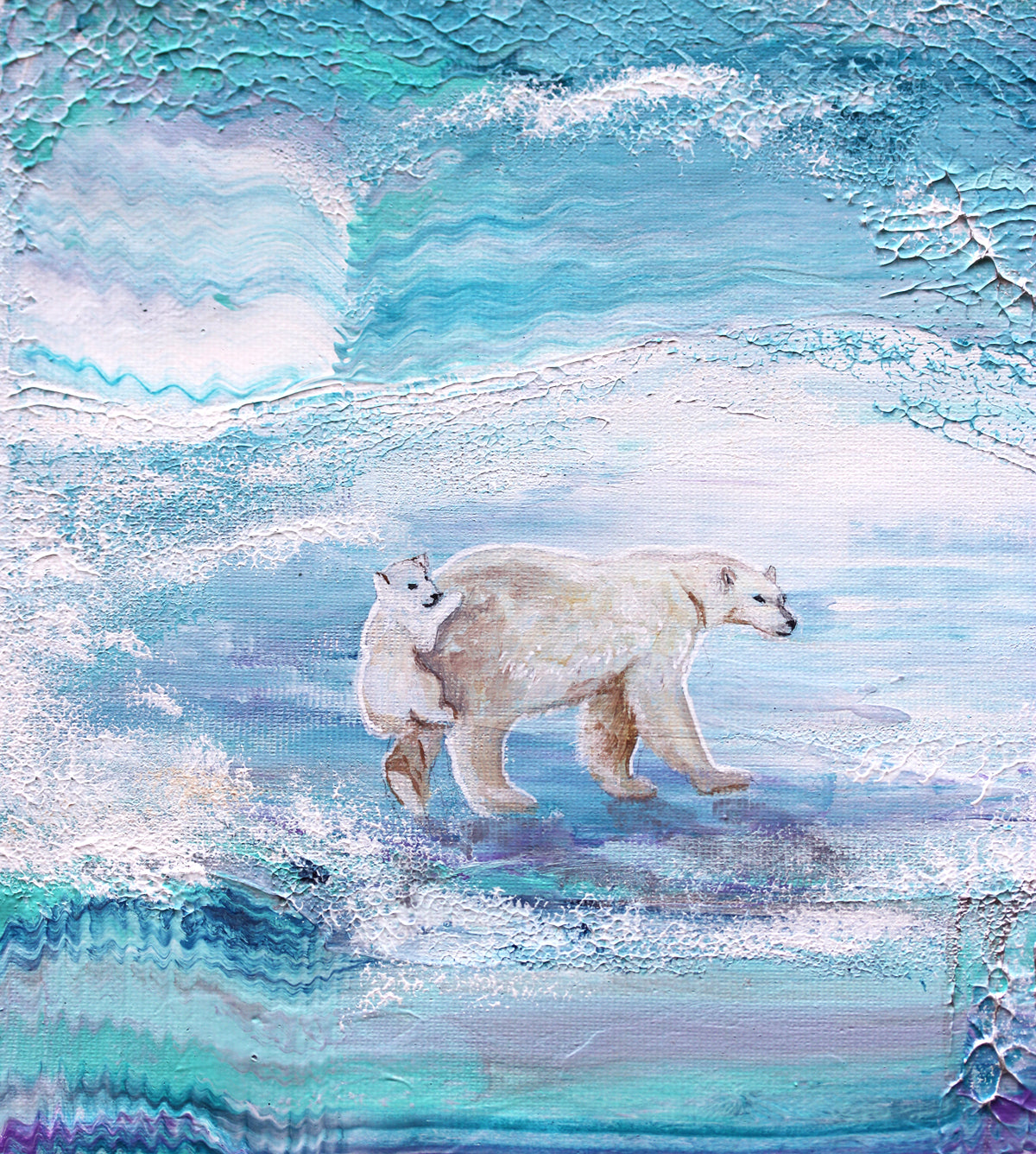 Where the snow melts to love 25x30cm