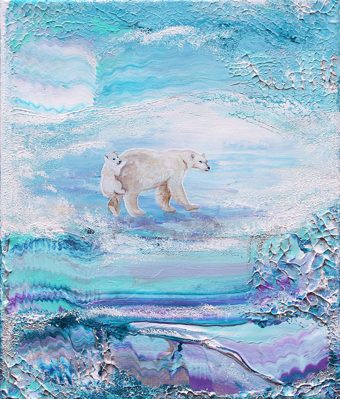 Where the snow melts to love 25x30cm