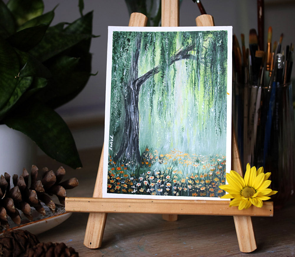 Under the willow tree