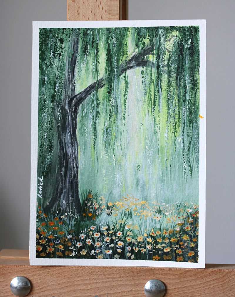 Under the willow tree