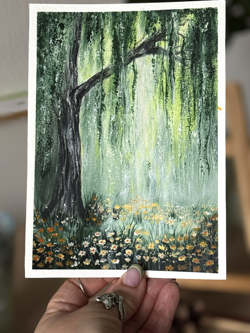 Under the willow tree