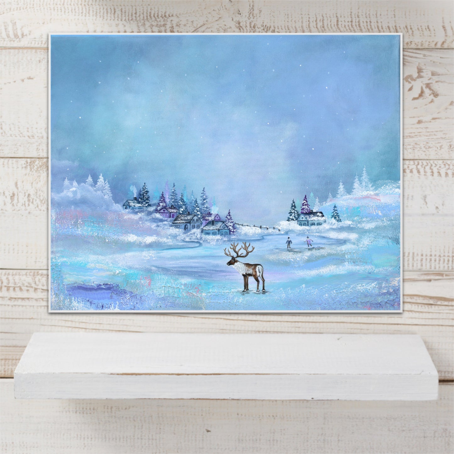Winter village 50x40cm