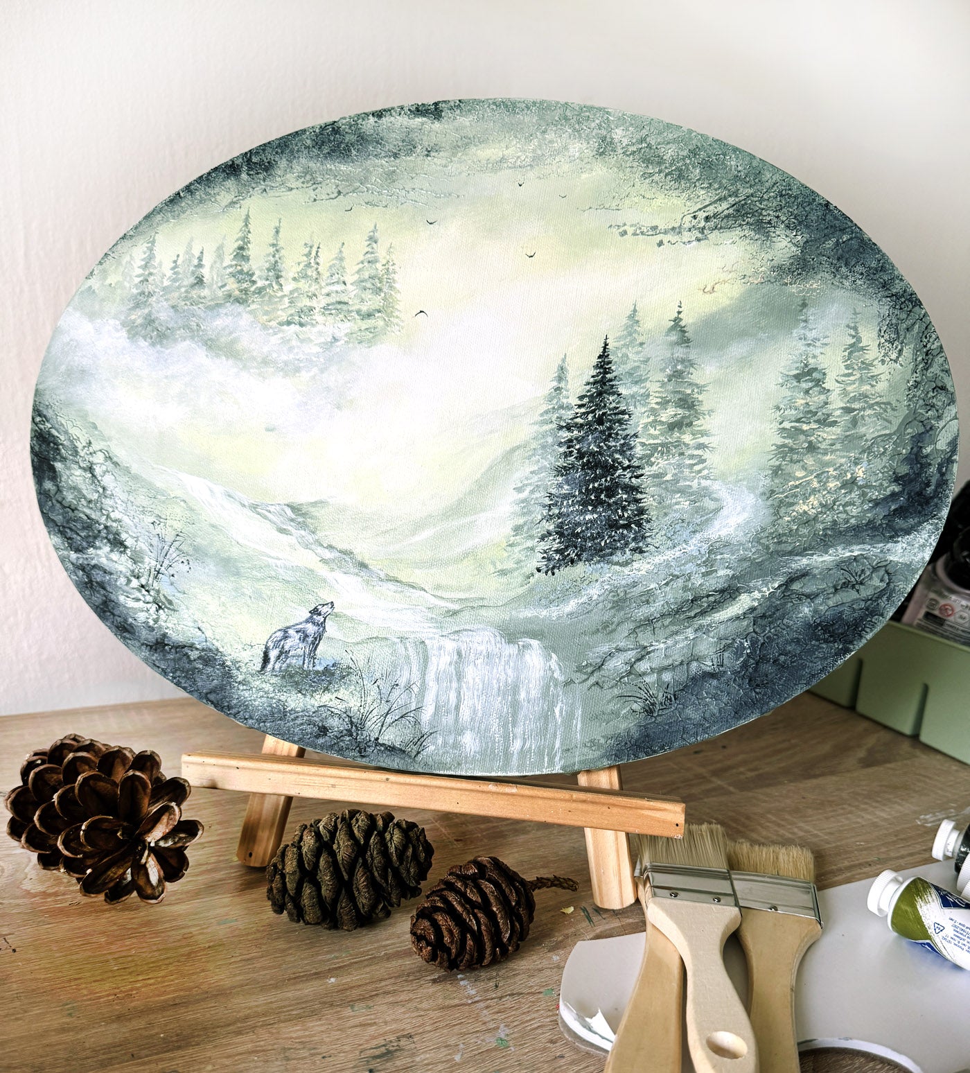 Wolf song 40x30cm