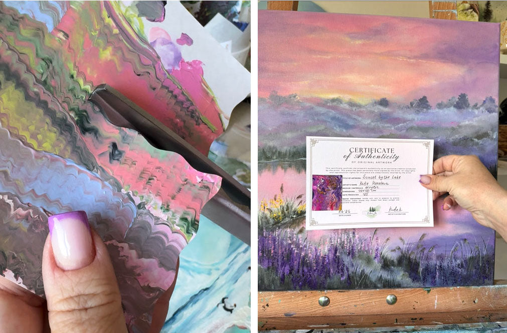 Certificate of Authenticity for original paintings by korolevaart