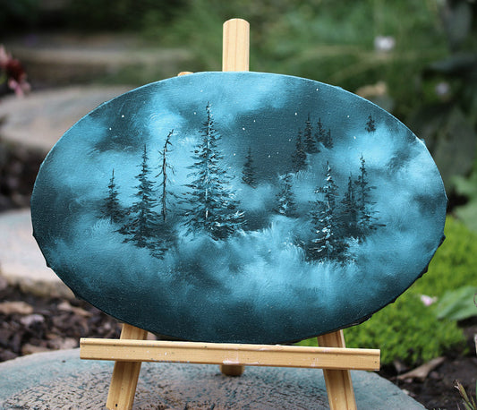 Calm Forest Miniatures - My First Oil on Canvas Collection