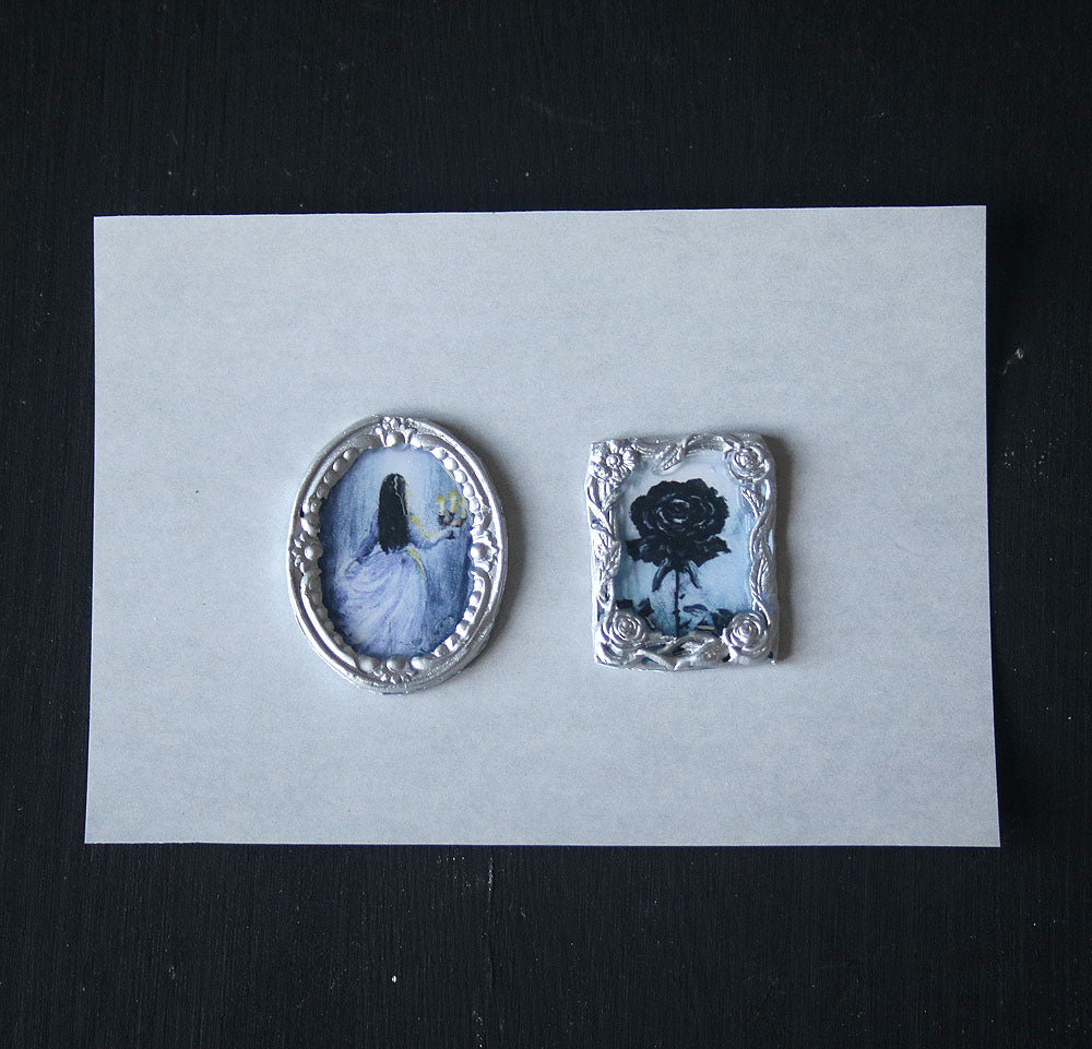 Black Rose Wax Seals Sticker - Pack of 2