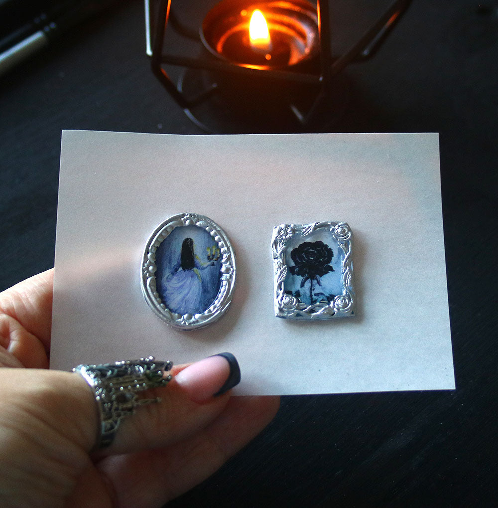 Black Rose Wax Seals Sticker - Pack of 2