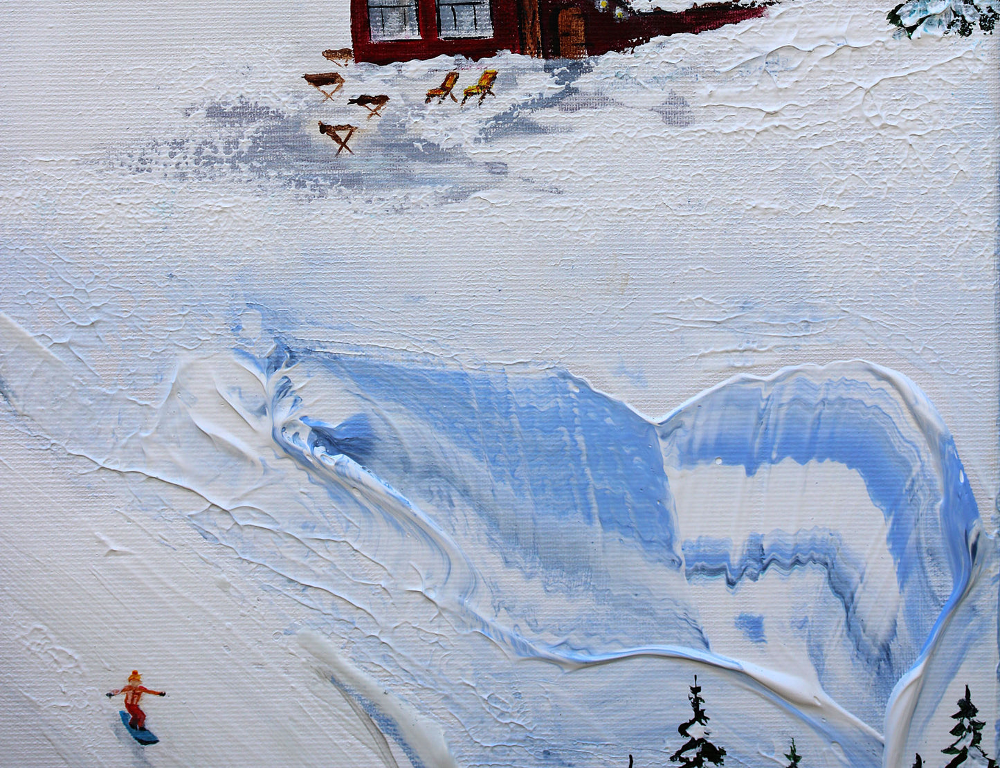 A day at the slopes 50x100cm