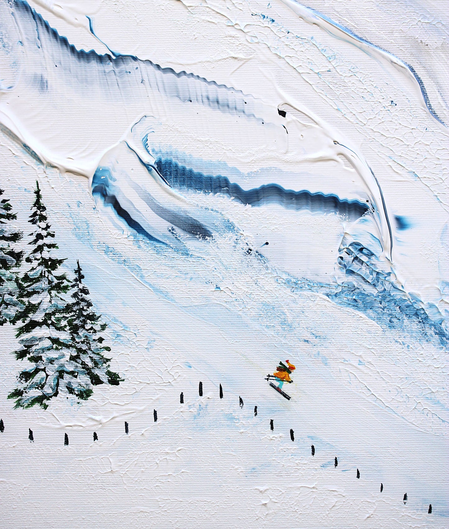 A day at the slopes 50x100cm