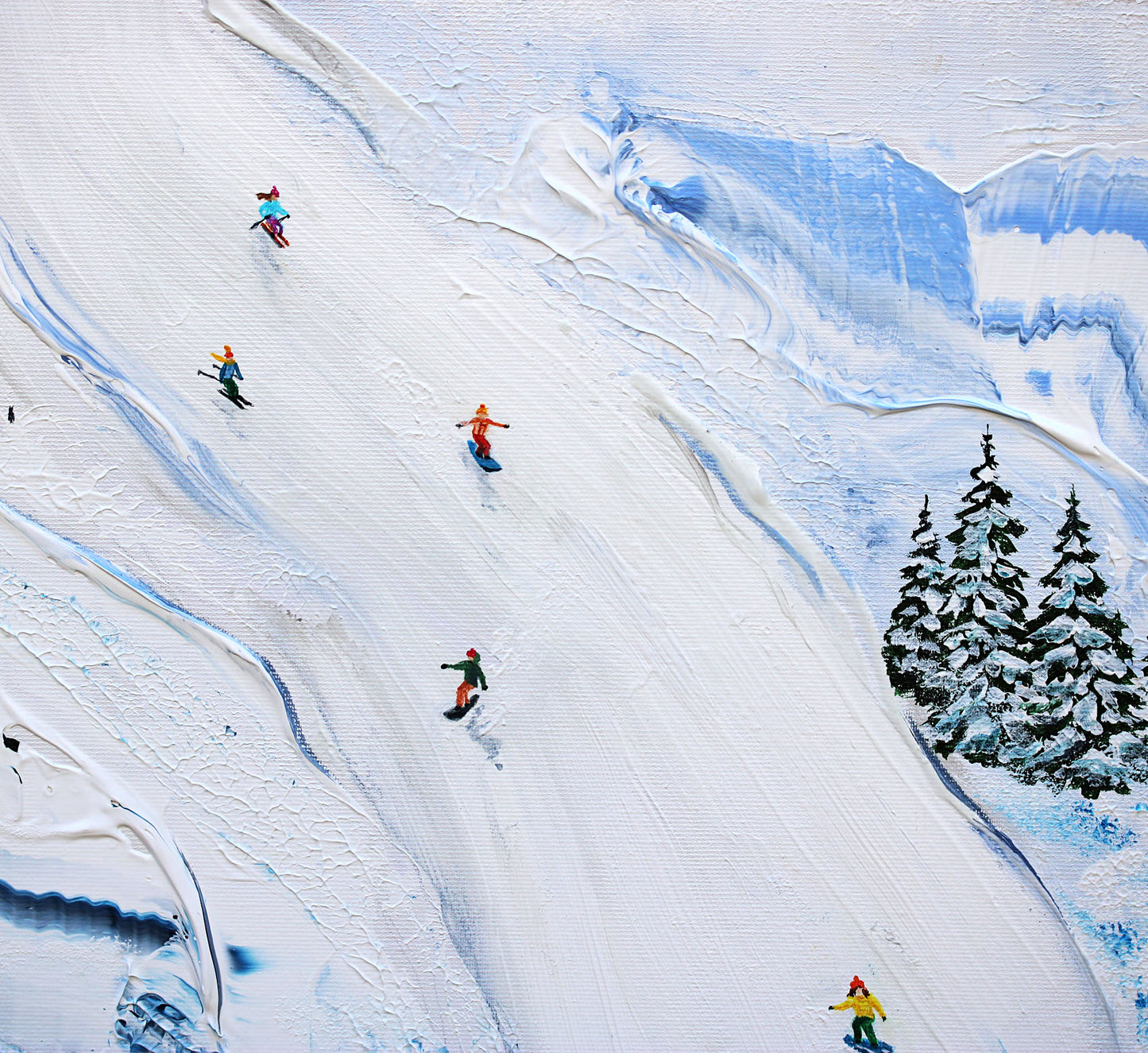 A day at the slopes 50x100cm