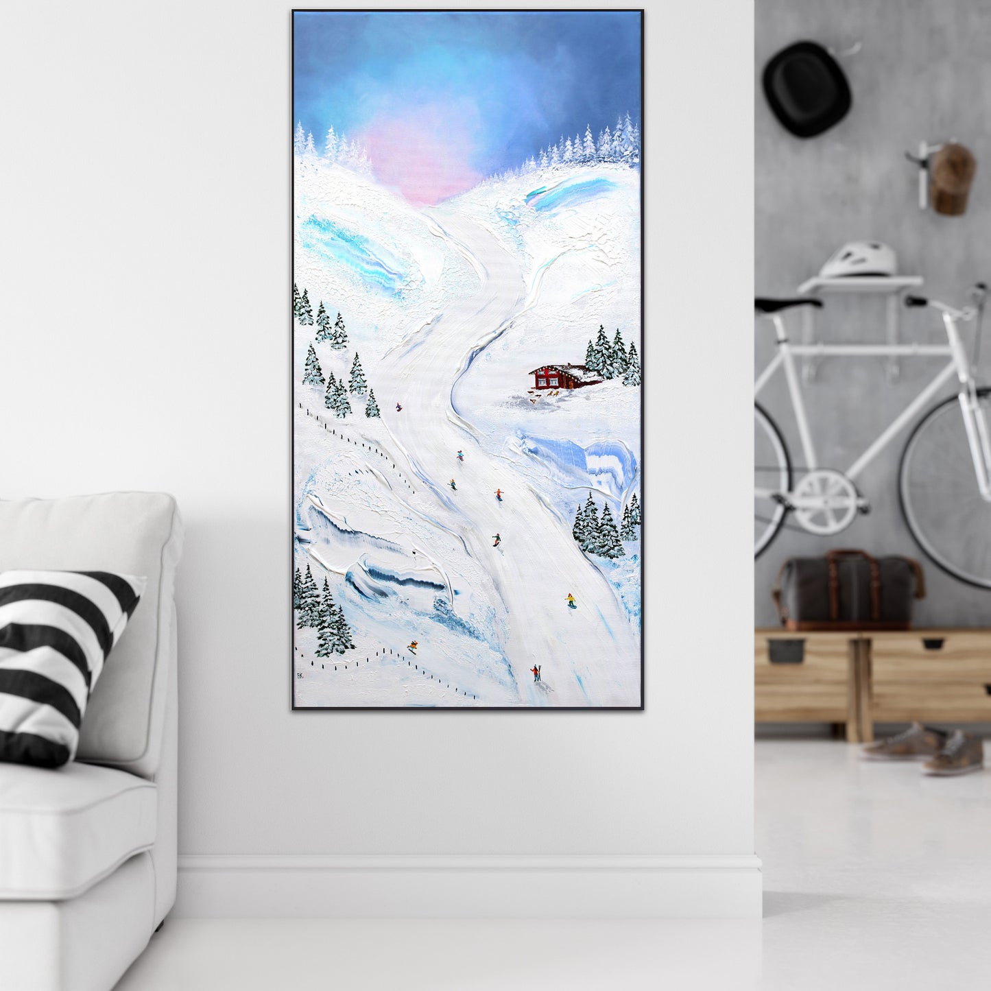 A day at the slopes 50x100cm