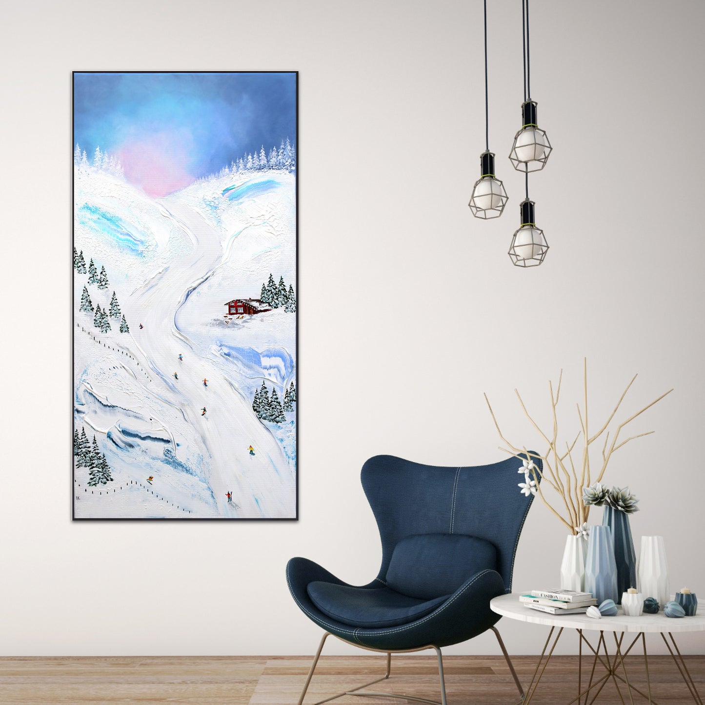 A day at the slopes 50x100cm