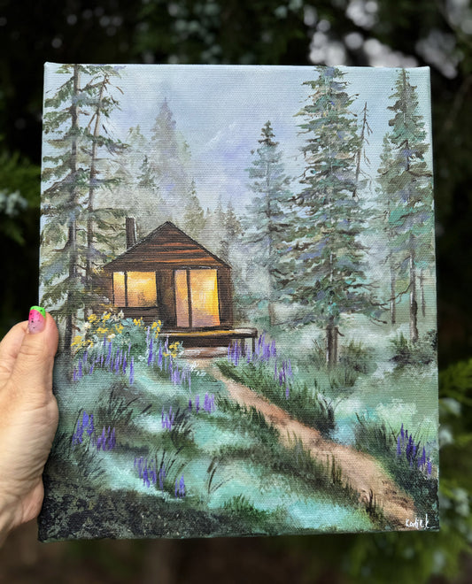 Away from the city - Lupine Morning 25x30cm