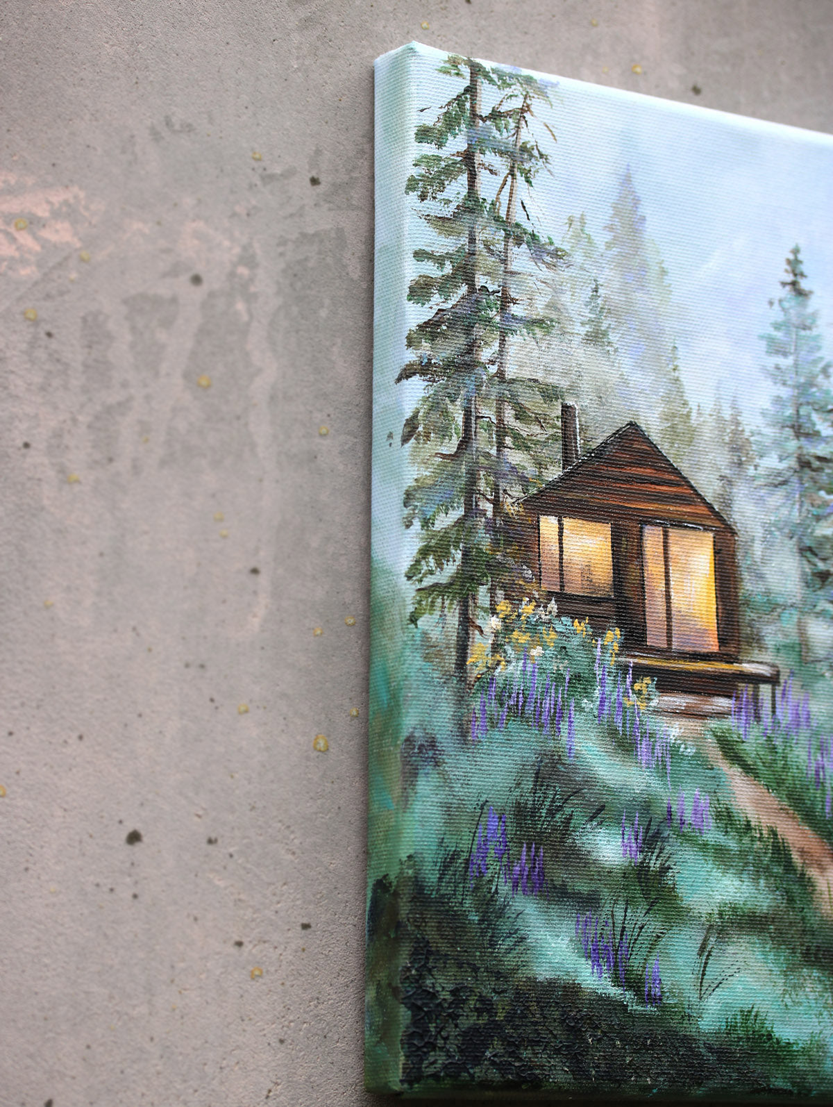 Away from the city - Lupine Morning 25x30cm