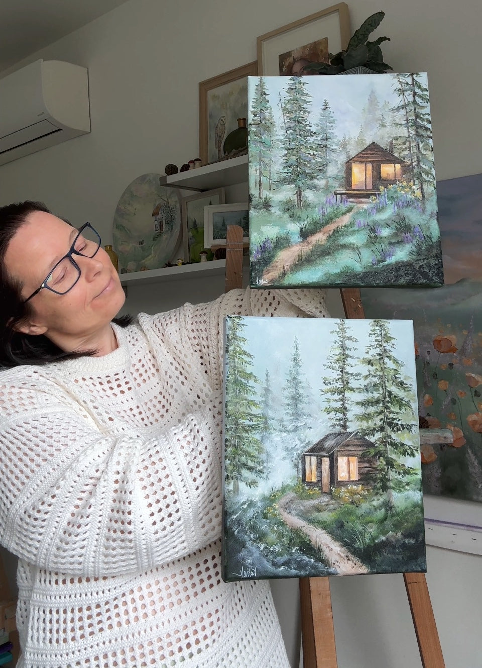 Away from the city - Lupine Morning 25x30cm