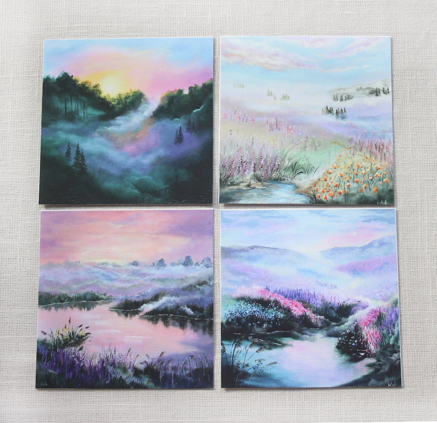Miniature Art Print Set — Whispering Horizons