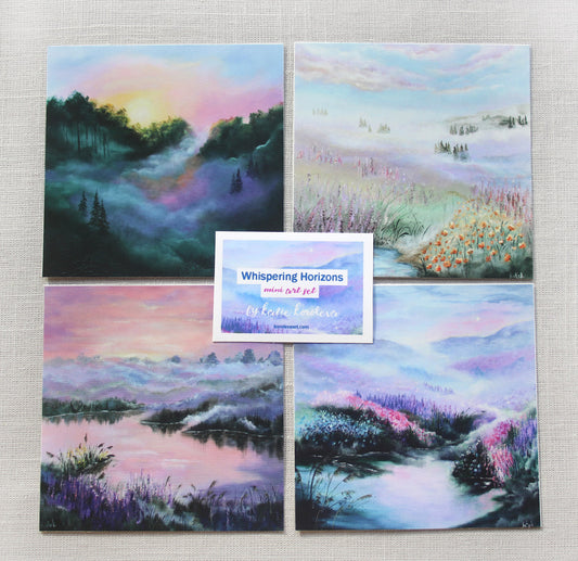 Miniature Art Print Set — Whispering Horizons