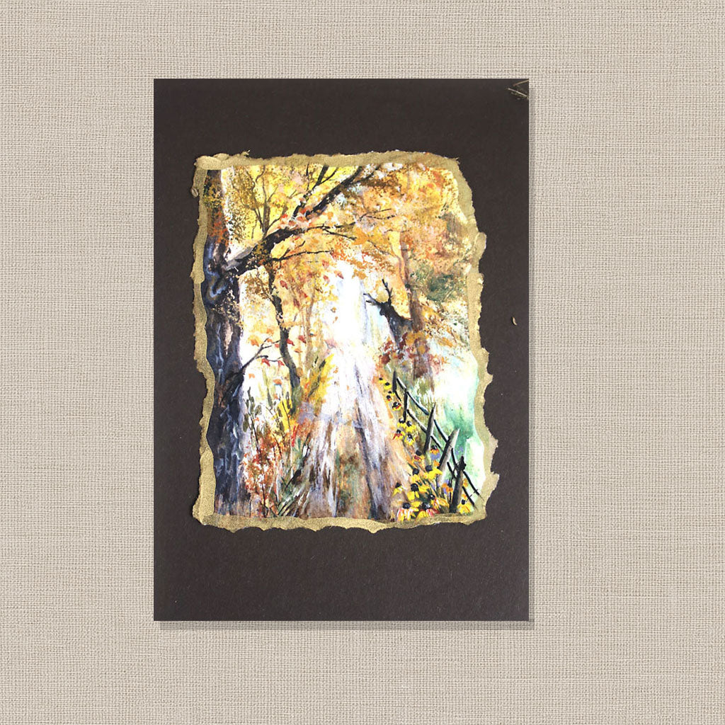 Where the Deer Feels Safe – Hand-Deckled Artisan Mini Print