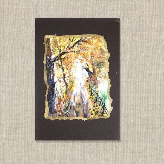 Where the Deer Feels Safe – Hand-Deckled Artisan Mini Print