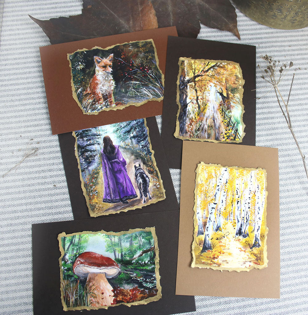 Where the Deer Feels Safe – Hand-Deckled Artisan Mini Print