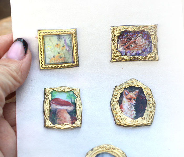 Miniature art Handmade wax seal art stickers 