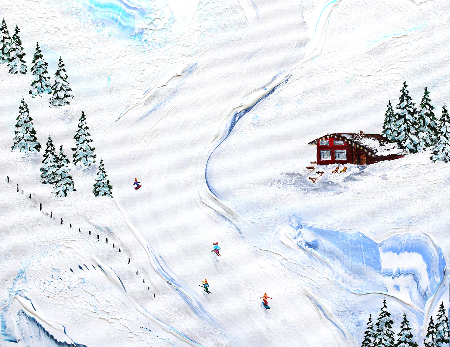 A day at the slopes 50x100cm