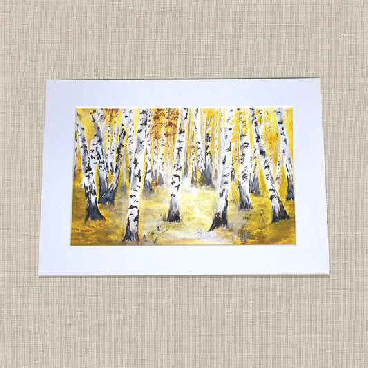 Golden Birch Forest
