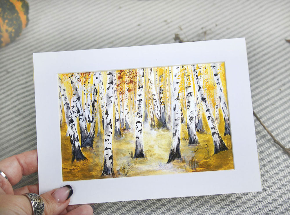 Golden Birch Forest