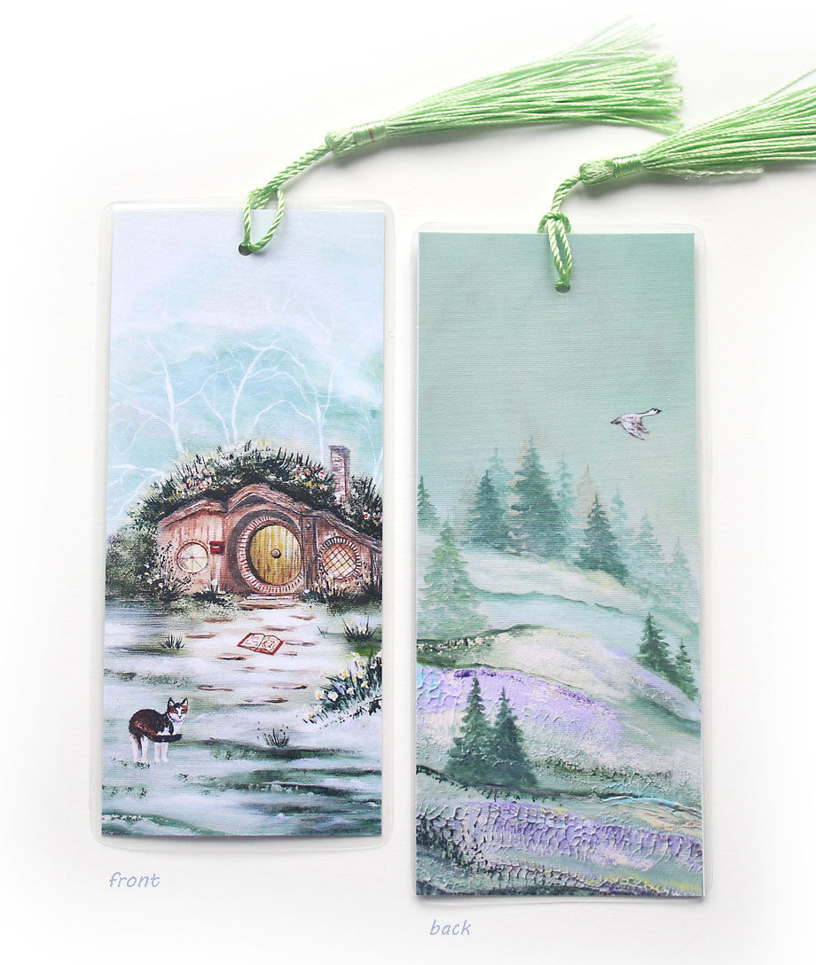 Hobbit cottage bookmark