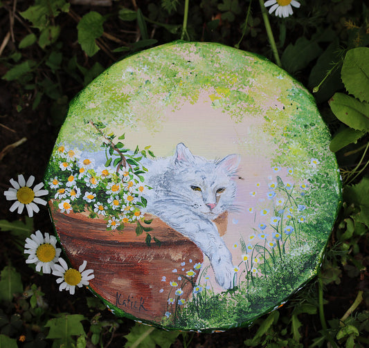 Nap in the flower pot