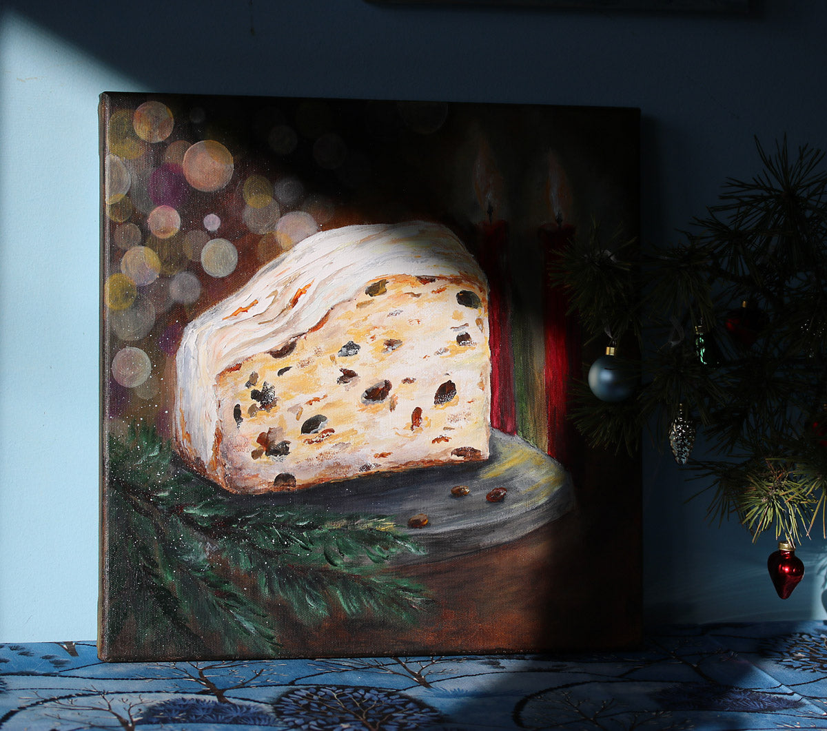 Dresden Stollen - Christmas Original Painting