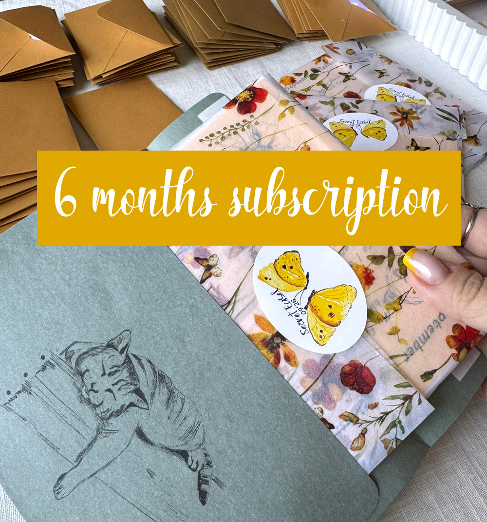 Secret Easel snail mail club gift subscription