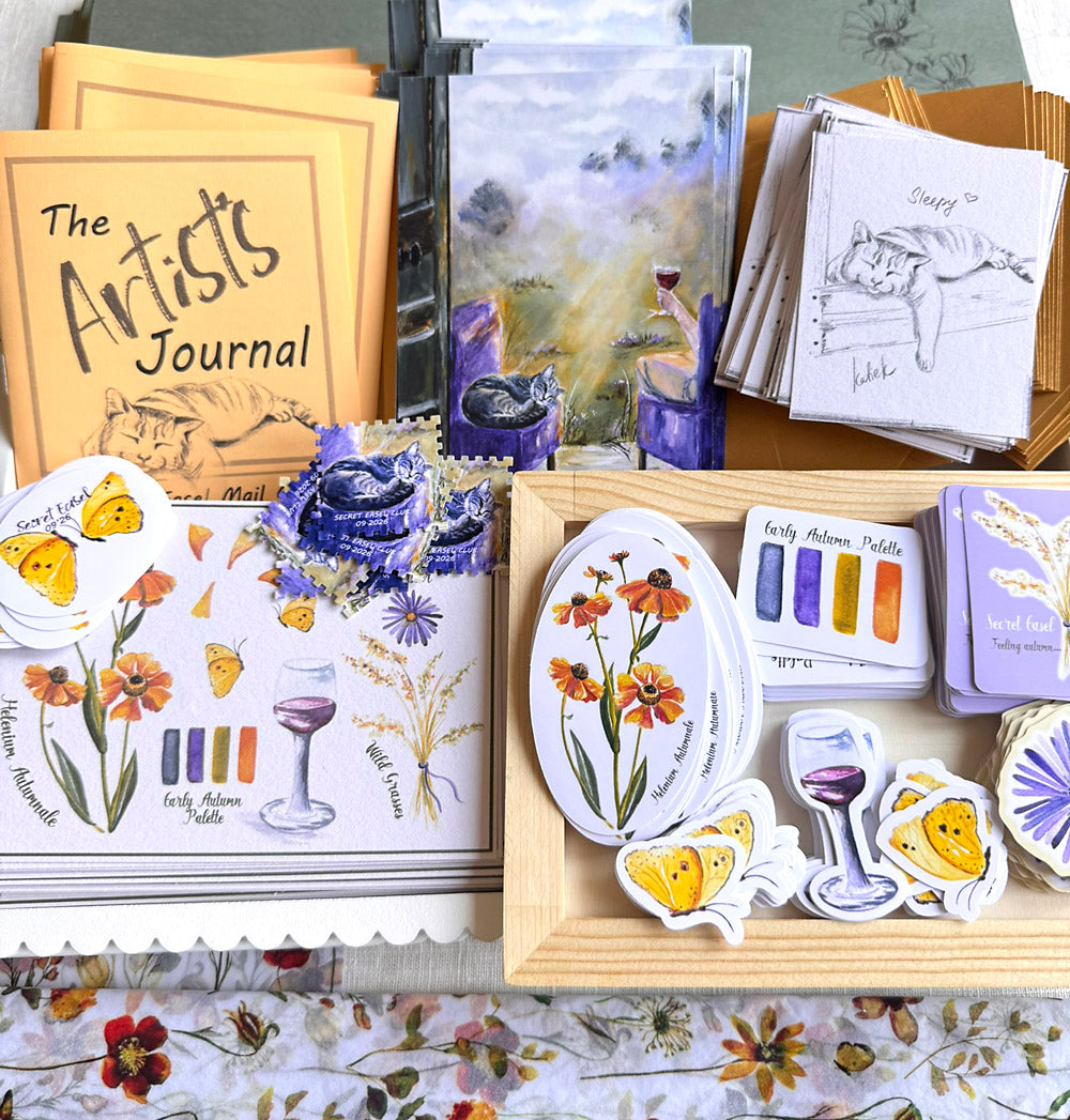 European snail mail club Secret Easel subscription
