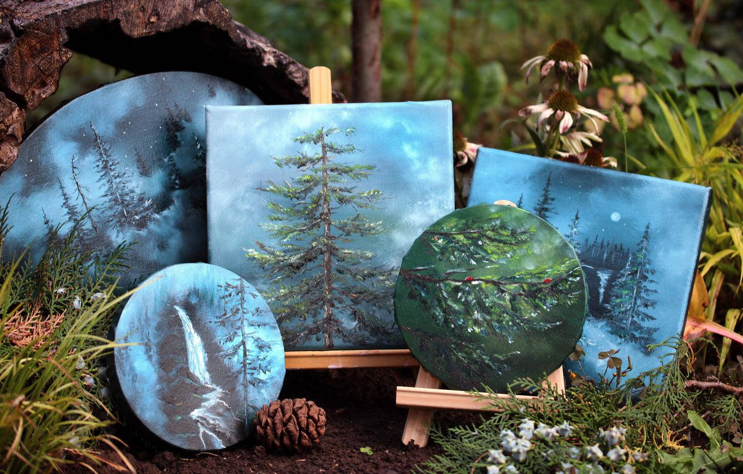 Evergreen Sentinel - Original Pine Tree Painting