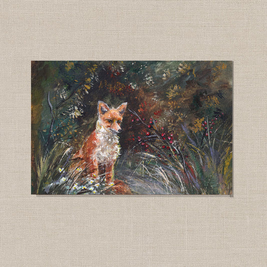 Fox Among the Berries