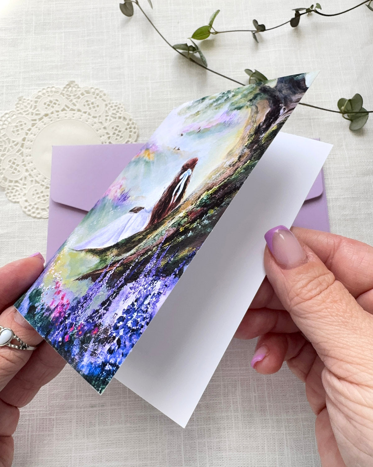 Girl in a Meadow - Greeting Cards