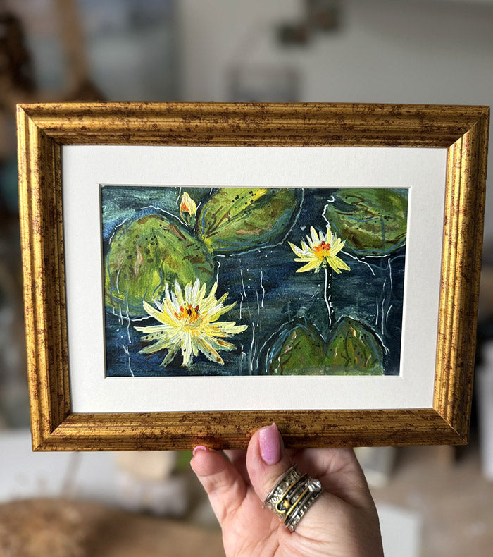 Golden Water Lilies - September Artist Diary