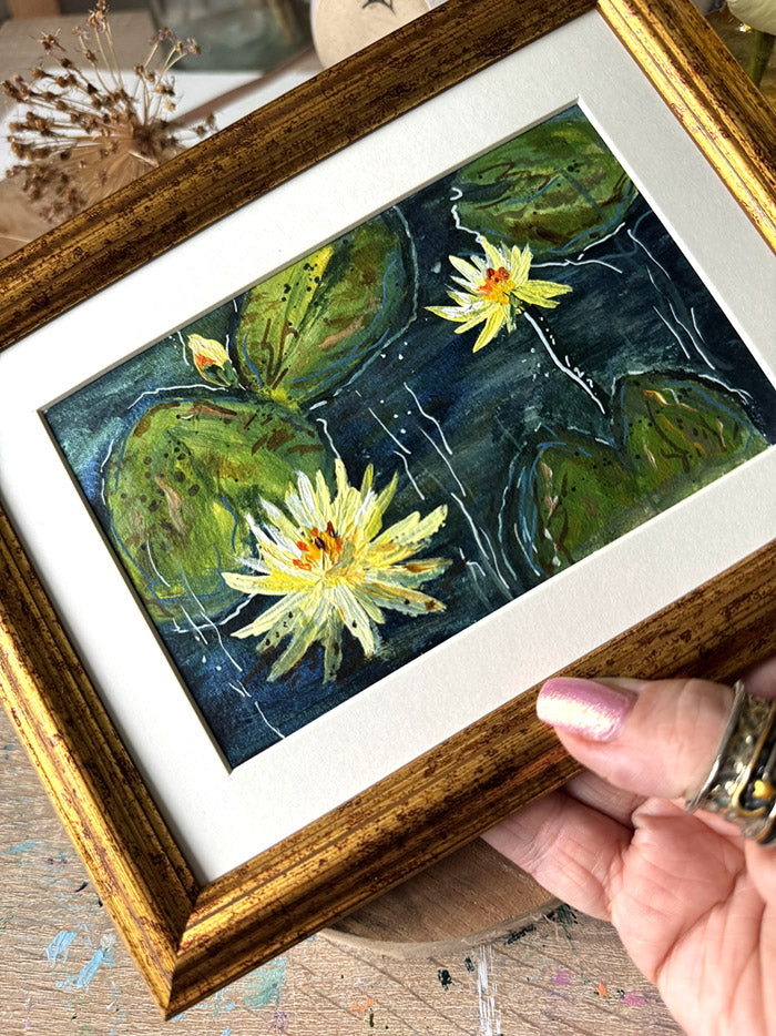 Golden Water Lilies - September Artist Diary