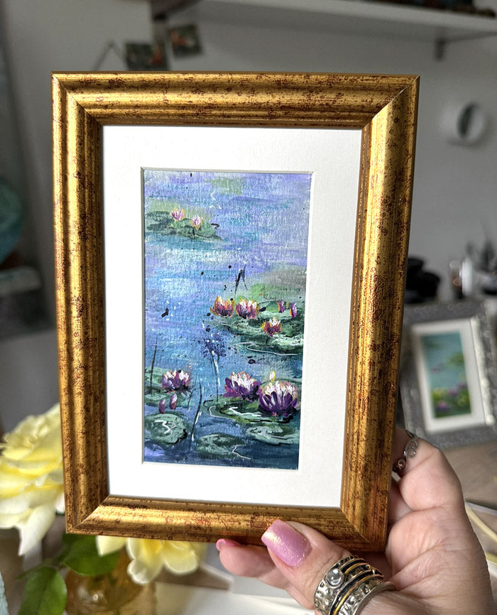 Lily Pond at Dusk - September Artist Diary