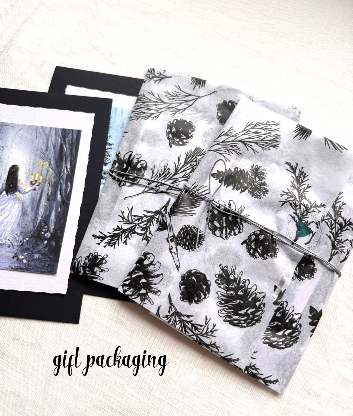 gift package for art prints
