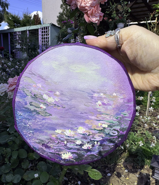 Shimmering lily pond