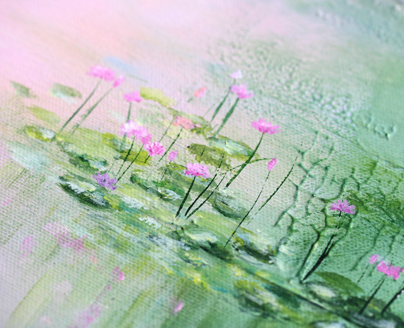 Lotus flowers painting