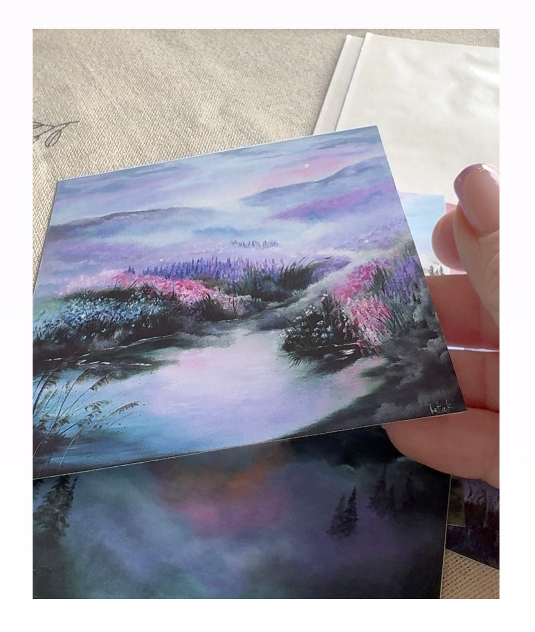 Miniature art print set of original paintings by Koroleva Art