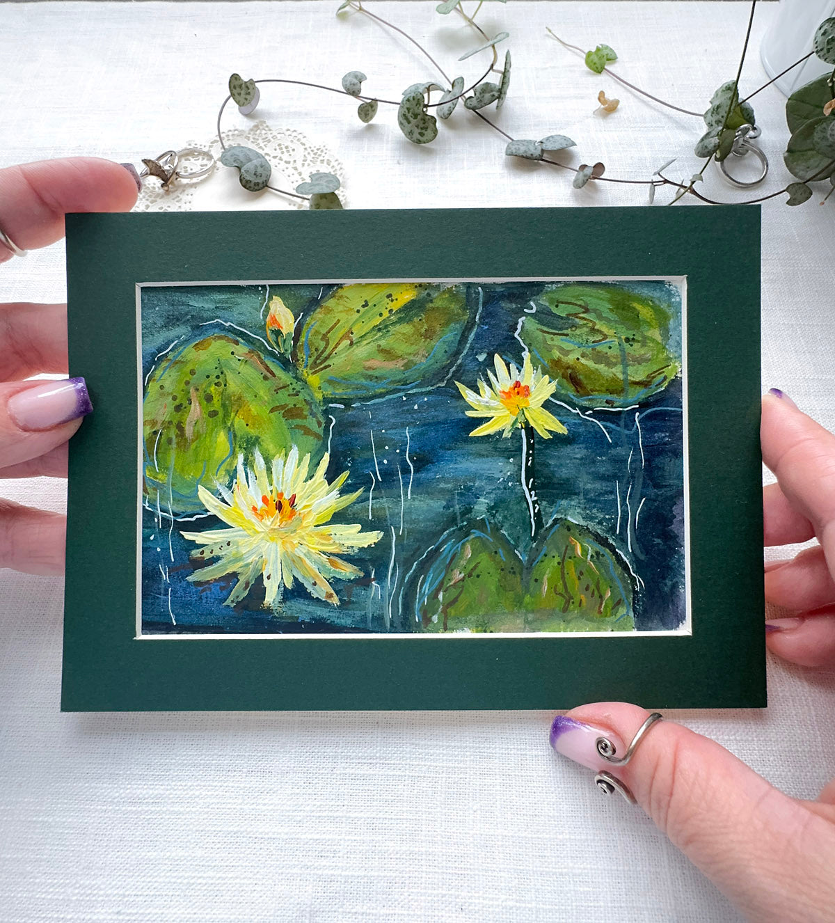 Golden Water Lilies