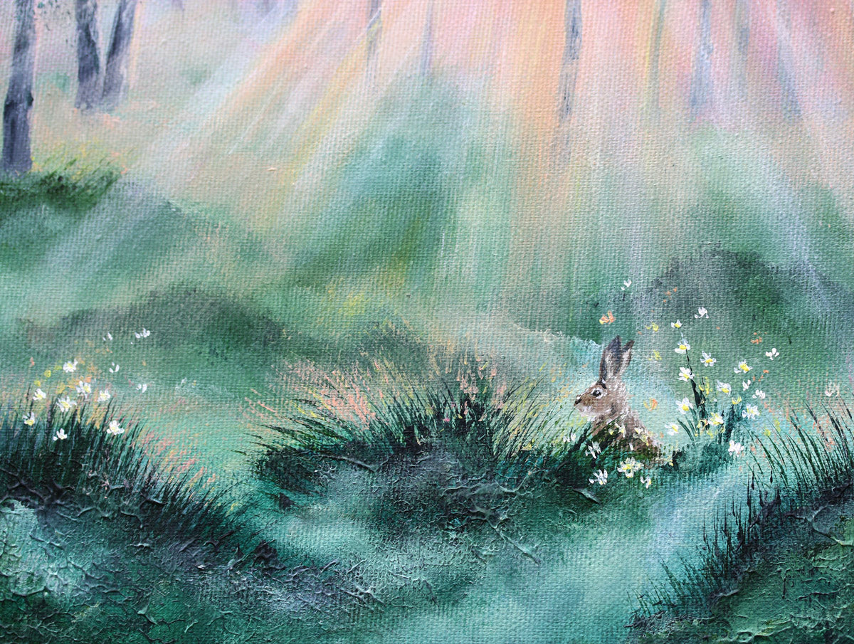 The bunny who loved sunbeams 30x30cm