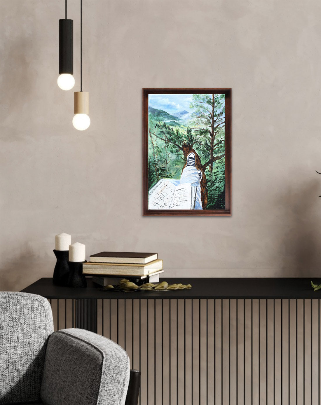 Cabinet painting art