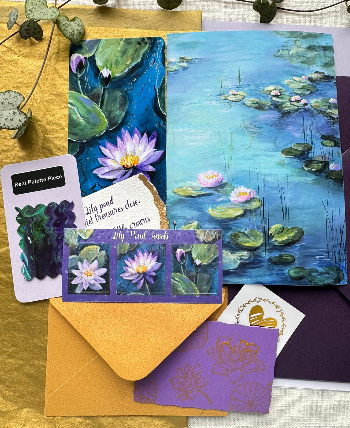 Lily Pond Jewels. June Snail Mail Catch-Up