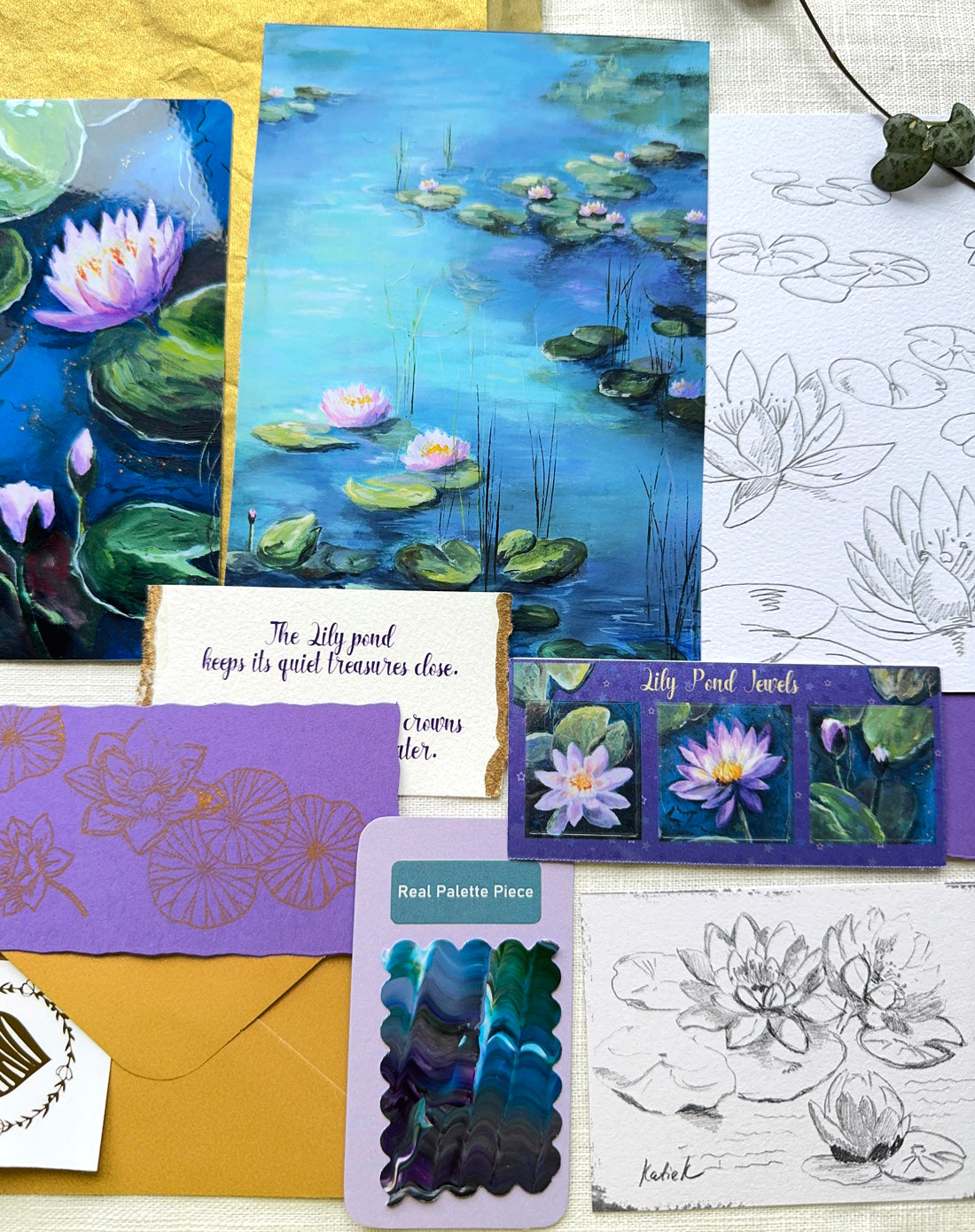 Lily Pond Jewels. June Snail Mail Catch-Up