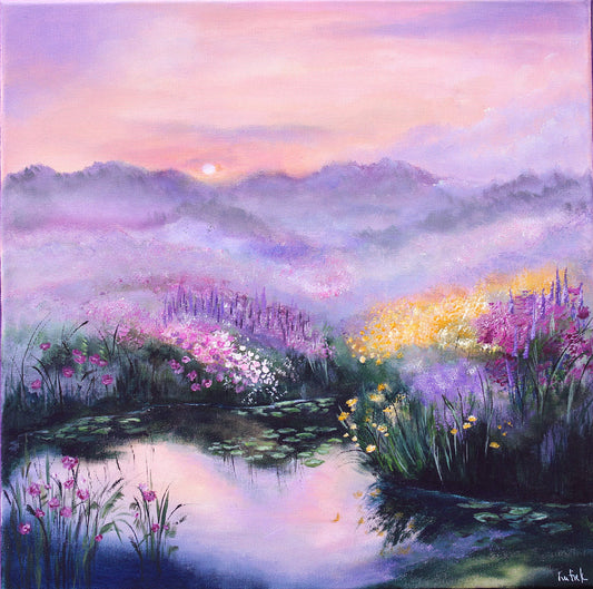 Purple hour 50x50cm